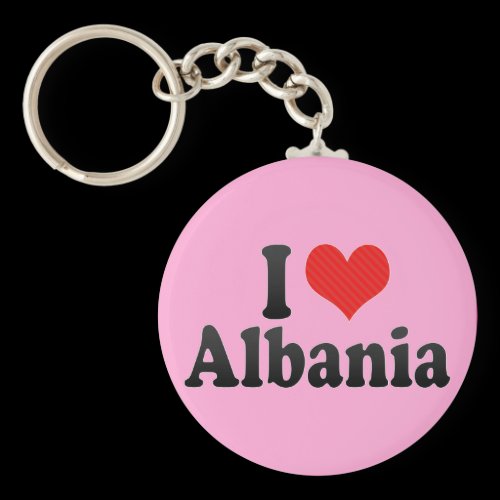 I Love Albania Key Chain