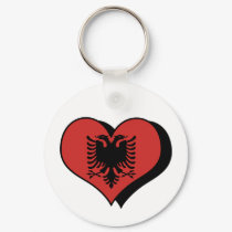 I Love Albania Keychain by MyLoveStore I Love Albania Keychain