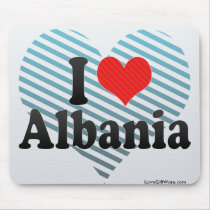 I Love Albania Mousepad