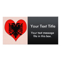 I Love Albania Custom Photo Card
