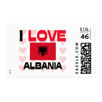 I Love Albania Stamp