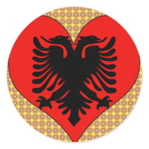 I Love Albania Round Sticker