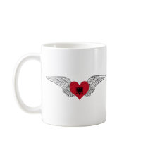 I Love Albania -wings Coffee Mugs