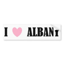 I Love Albany Bumper Sticker