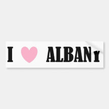 I Love Albany Bumper Sticker