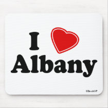 I Love Albany Mouse Pad
