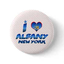 I love Albany, New York Buttons