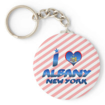 I love Albany, New York Key Chains