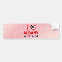 I love Albany, Ohio Bumper Stickers