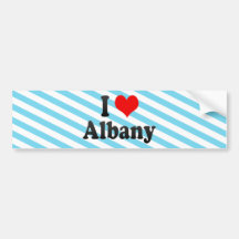 I Love Albany, United States Bumper Stickers