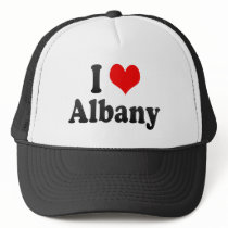 I Love Albany, United States Mesh Hat