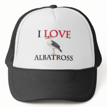 I Love Albatross Trucker Hats