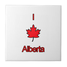 I Love Alberta Ceramic Tiles