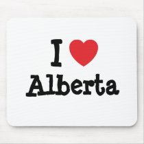 I love Alberta heart T-Shirt mousepads