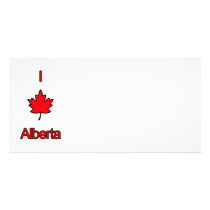 I Love Alberta Photo Greeting Card