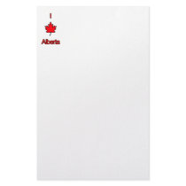 I Love Alberta Personalized Stationery
