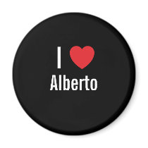 I love Alberto magnets by funnycustomtshirts I love Alberto magnets