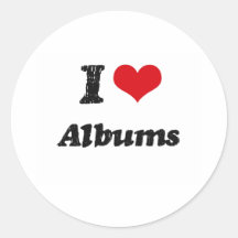 I Love Albums Stickers