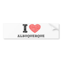 I Love Albuquerque Bumper Stickers