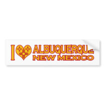 I Love Albuquerque, NM bumper stickers