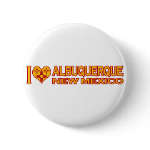 I Love Albuquerque, NM Button