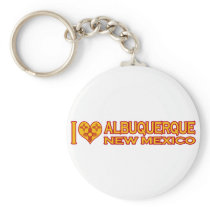 I Love Albuquerque, NM Keychains