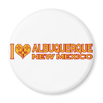 I Love Albuquerque, NM Fridge Magnet