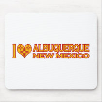 I Love Albuquerque, NM Mouse Pad