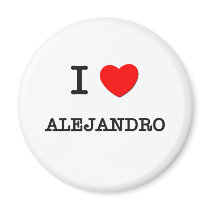 I Love Alejandro Magnets