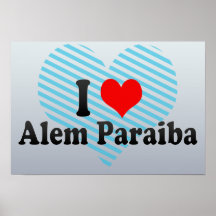 I Love Alem Paraiba, Brazil Poster