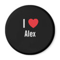 I love Alex magnets by funnycustomtshirts I love Alex magnets