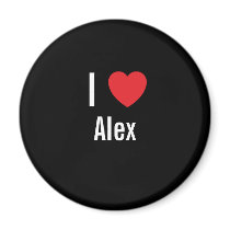 I love Alex magnets by funnycustomtshirts I love Alex magnets