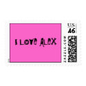 I LOVE ALEX postage by BrandyBoo24 I LOVE ALEX postage