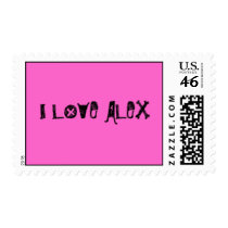 I LOVE ALEX postage by BrandyBoo24 I LOVE ALEX postage