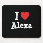 I love Alexa heart T-Shirt Mouse Mats