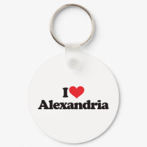 I Love Alexandria keychains
