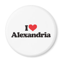 I Love Alexandria Magnets