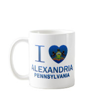 I Love Alexandria, PA Mugs