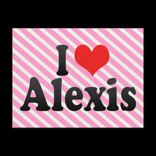 I Love Alexis Post Cards