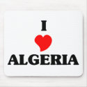 I Love Algeria mousepads by repofcountries I Love Algeria mousepads