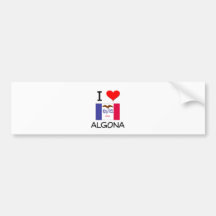 I Love ALGONA Iowa Bumper Stickers