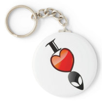 I Love Aliens Key Chains