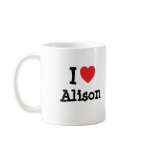 I love Alison heart T-Shirt Coffee Mugs