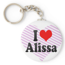I love Alissa Key Chain