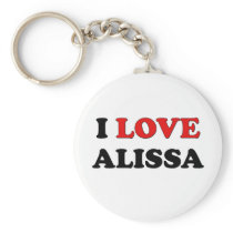 I Love Alissa Key Chains
