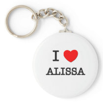 I Love Alivia Key Chain