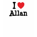 I love Allan heart custom personalized t-shirts