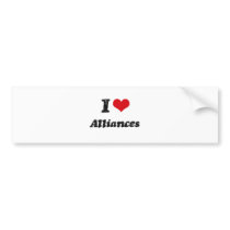 I Love Alliances Bumper Sticker