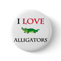 I Love Alligators Pin