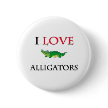 I Love Alligators buttons by tshirtshirts I Love Alligators buttons